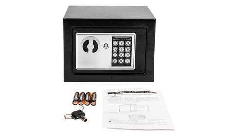 221 oz home use digital steel security safe box|SereneLife Compact Electronic Safe Box with Digital Touch Pad.